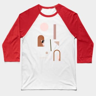 Hide and Seek Frenchie Abstract Baseball T-Shirt